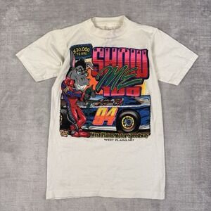 West Plains Motor Speedway Shirt Mens Small Drag Racing Vtg 80s Billy Moyer